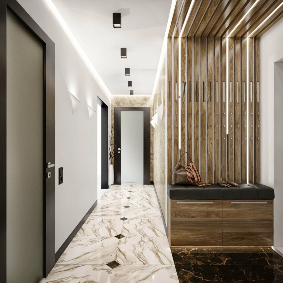 Интерьер коридора в современном стиле