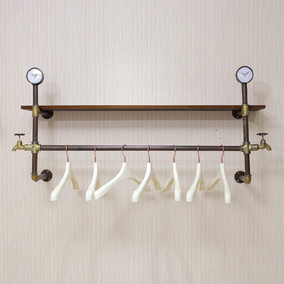 Вешалки штанги для одежды на стену