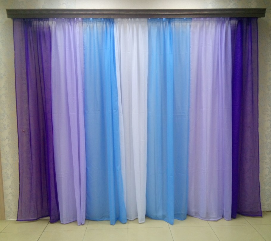 Тюль вуаль Радуга