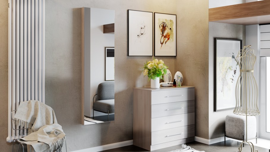 Гладильная доска смарт с зеркалом БТС