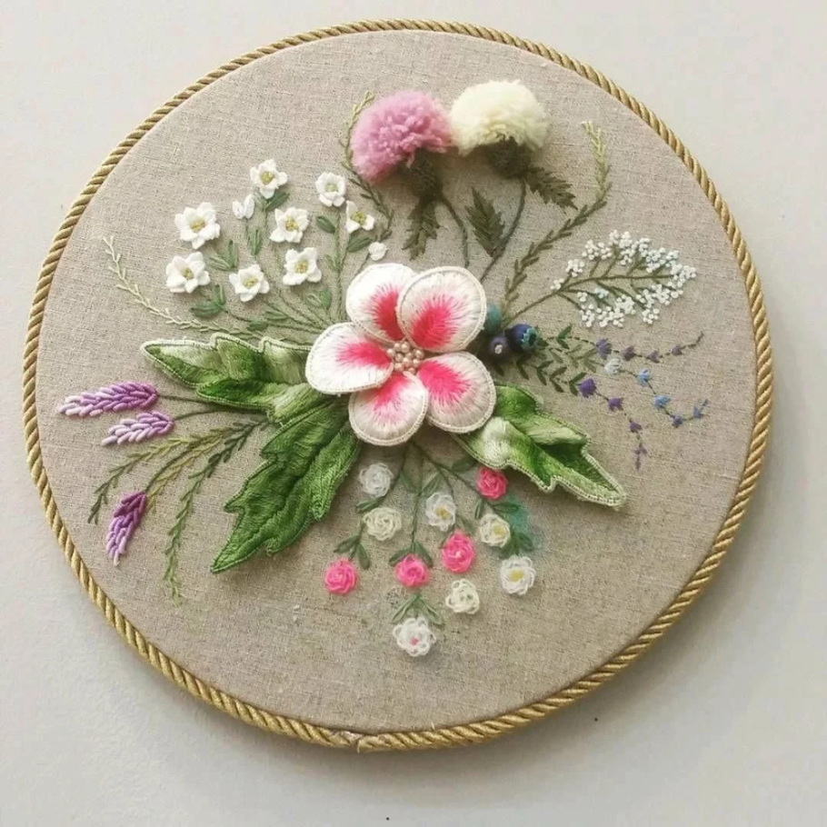 Объемная вышивка (STUMPWORK)