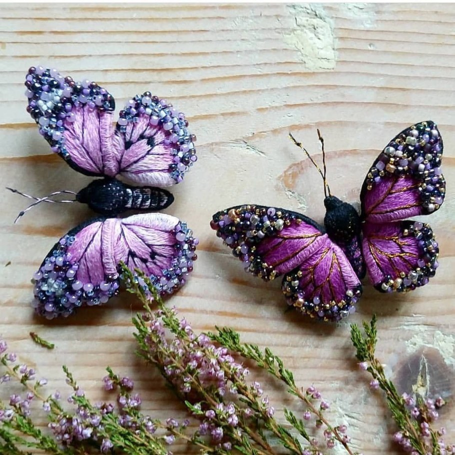 Объемная вышивка