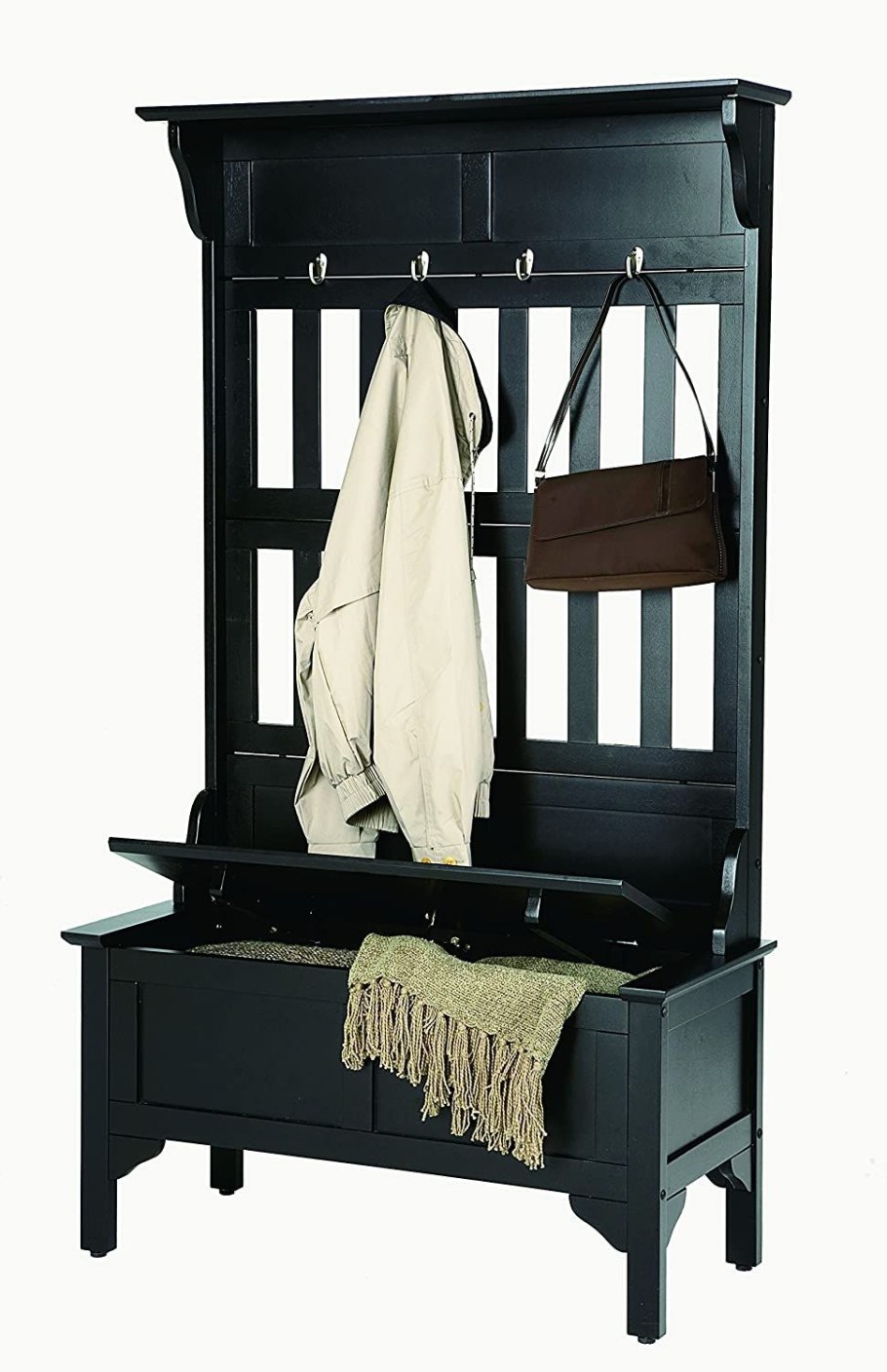 Прихожая с сиденьем и вешалкой