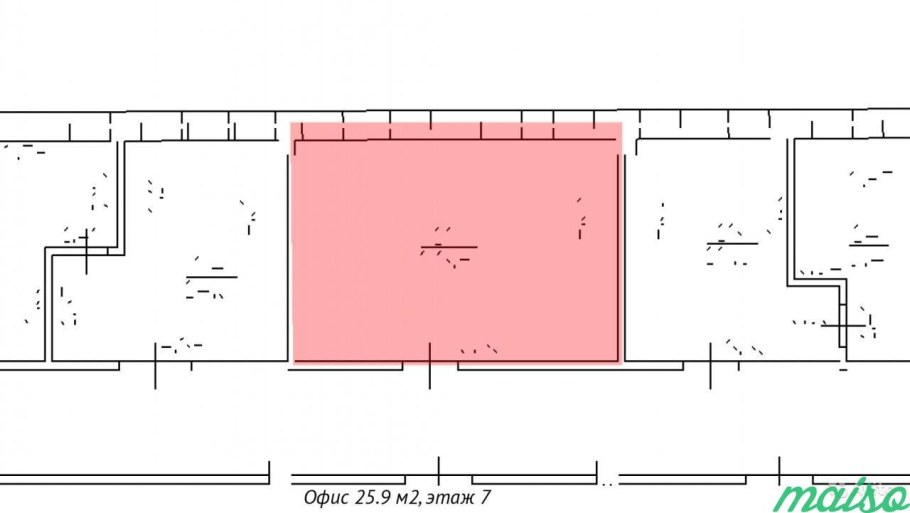 Расстановка офиса 26м