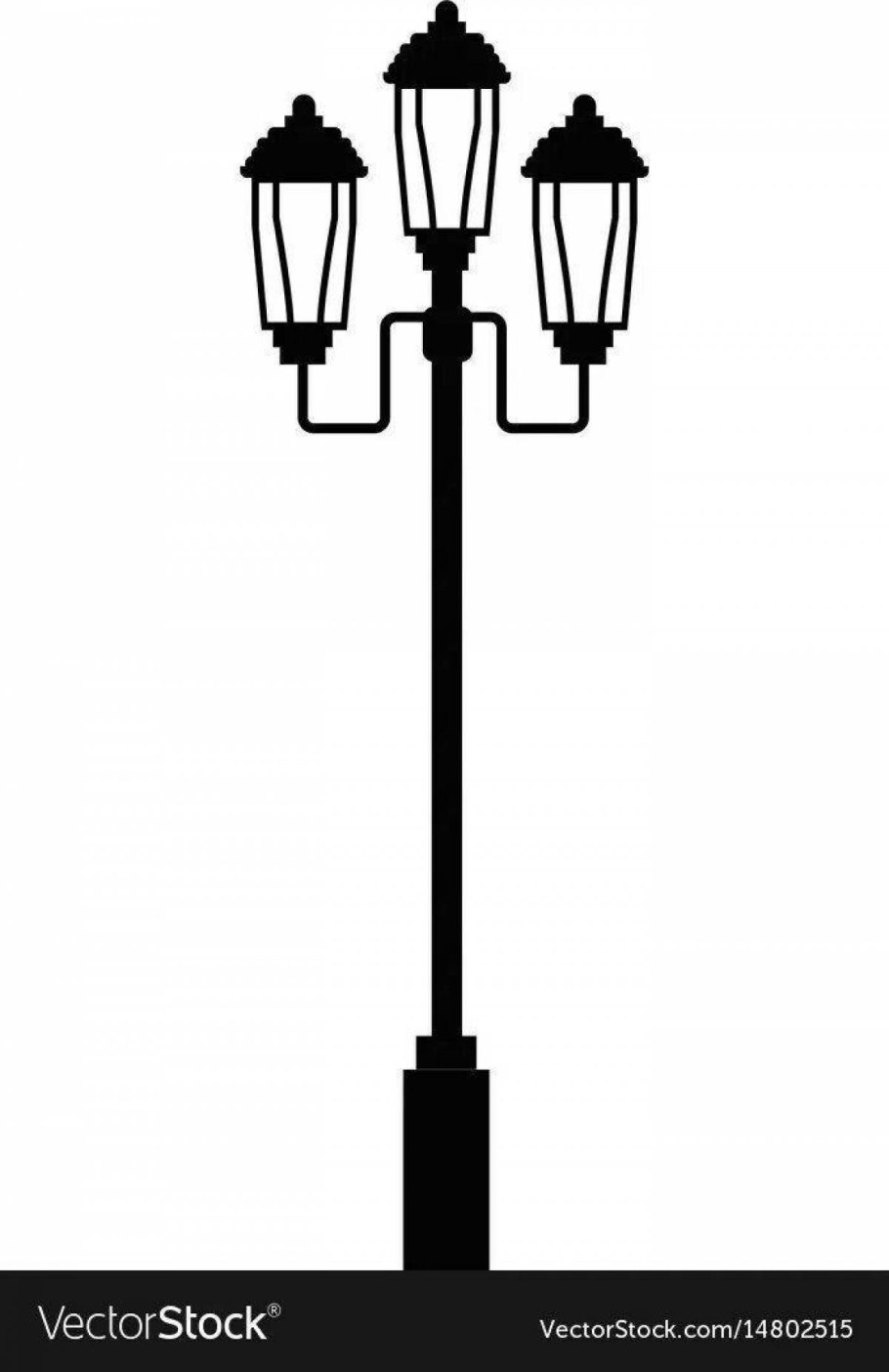 Эскиз уличного фонаря