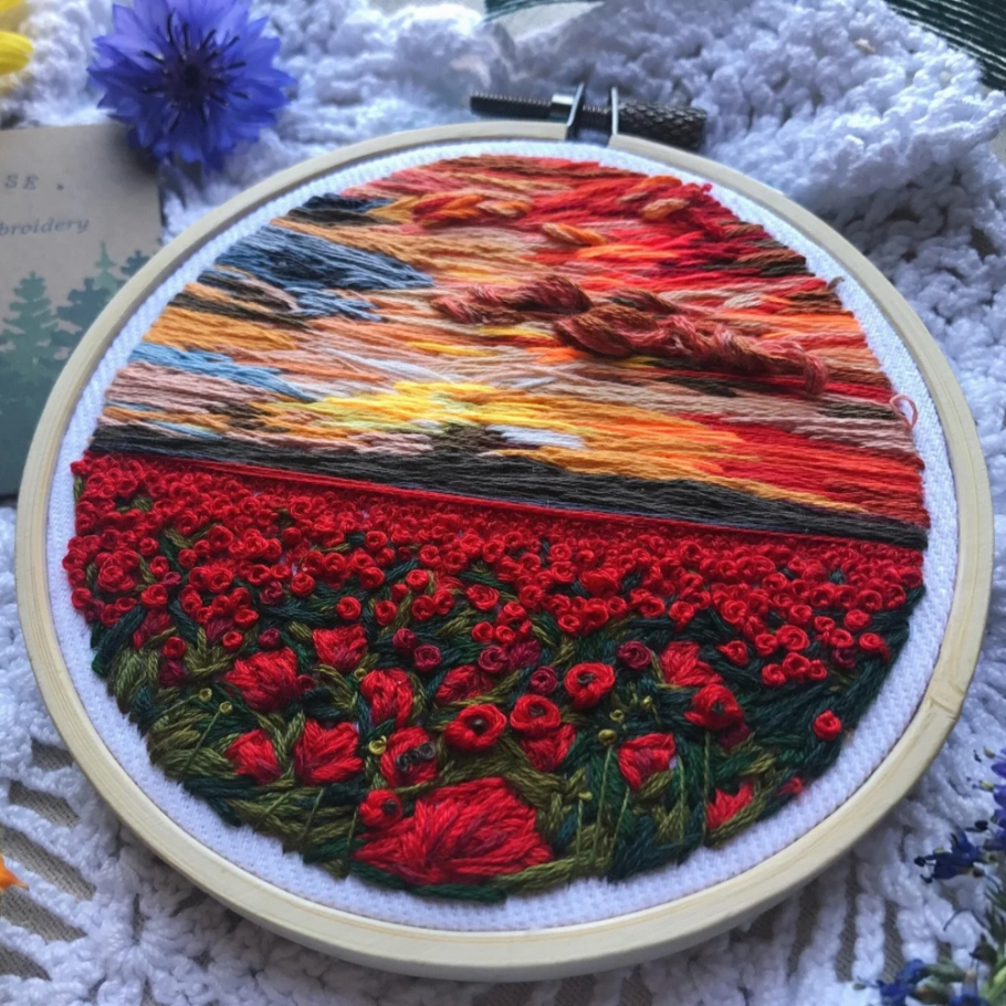 Вышивка на пяльцах