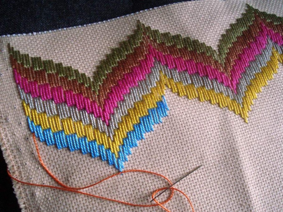 Флорентийская вышивка техника Барджелло мастер класс