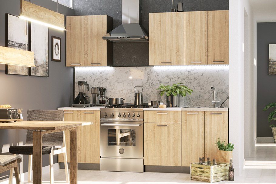 Кухня Брауни-04 дуб сонома