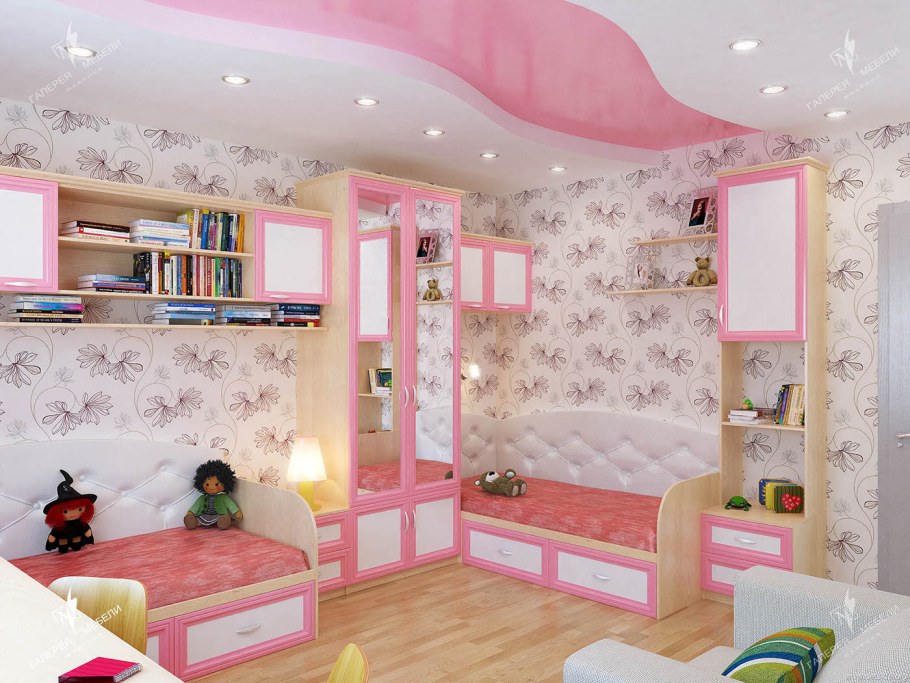 Детская комната для двух девочек
