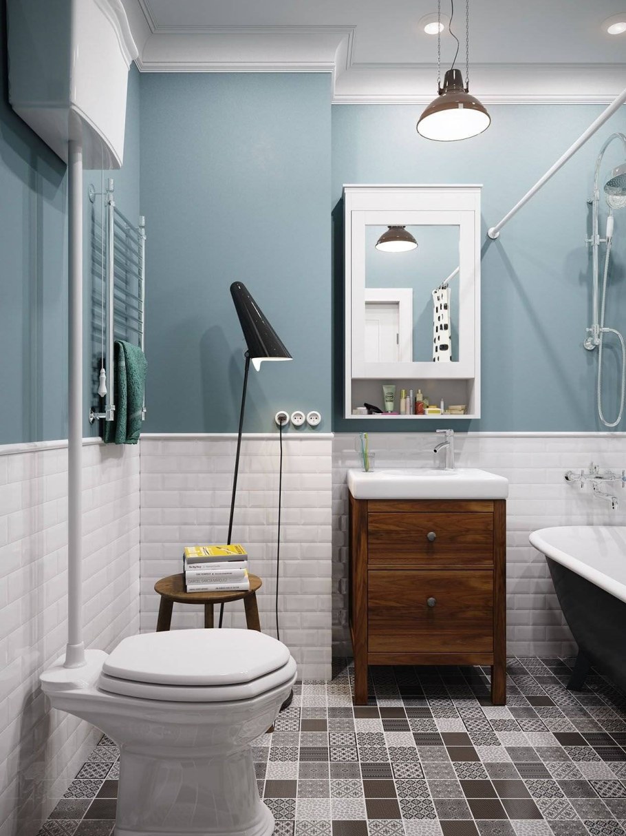 Ванная комната Скандинавский стиль 4м2