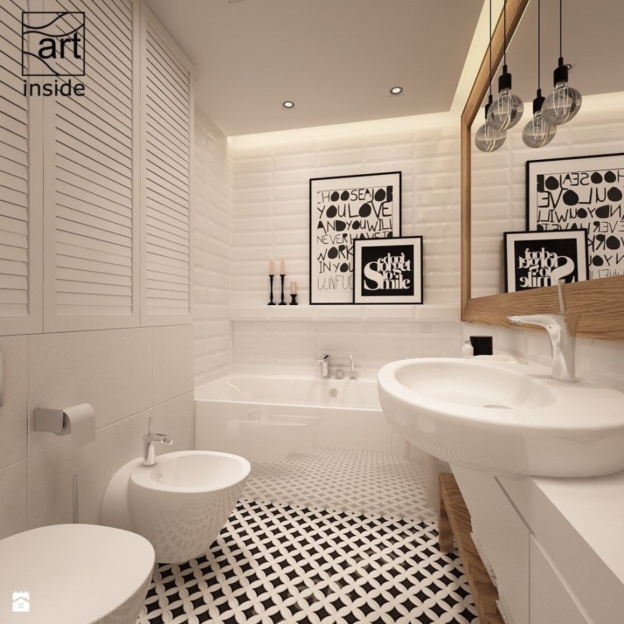 Ванна в стиле Сканди