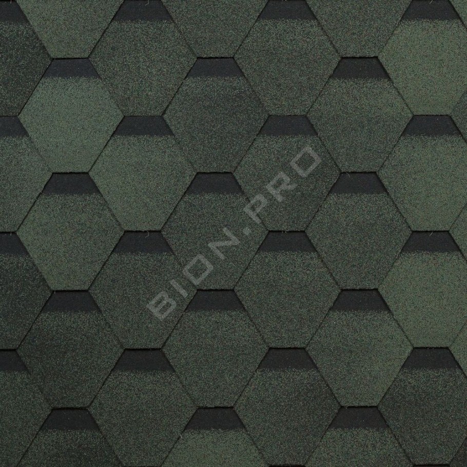 ТЕХНОНИКОЛЬ гибкая черепица, Оптима, зеленый & 6s4x21-0703rus