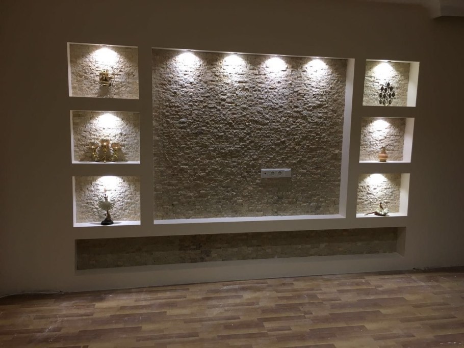 Отделка ниши из гипсы