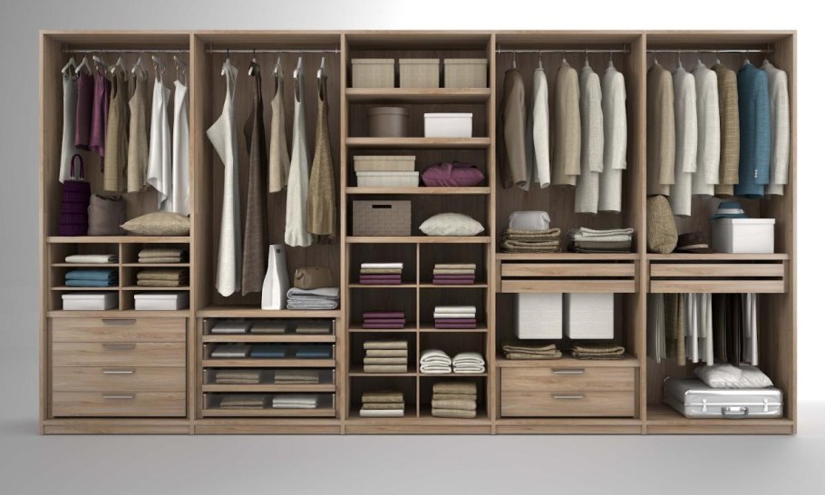 Наполнение шкафа-купе в спальню