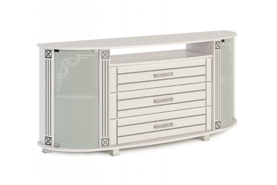 Европа Люкс тумба для ТВ рамух белый