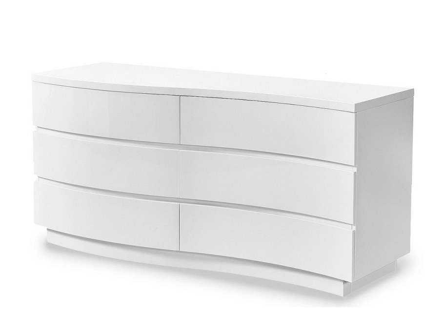 Хофф комод белый глянец