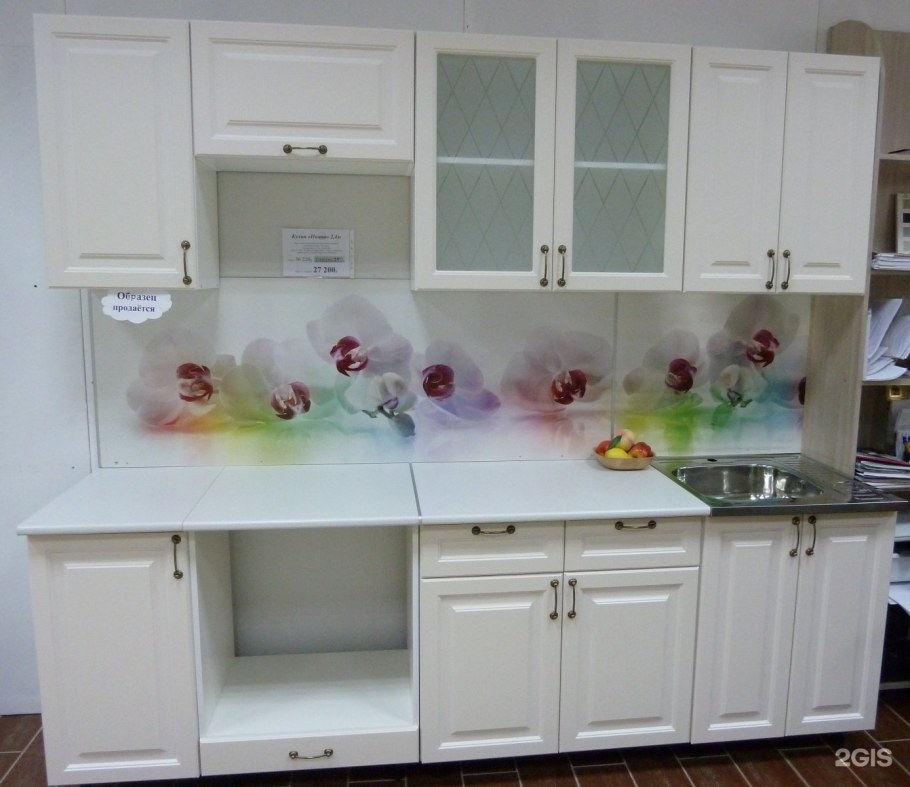 Кухня Ницца Сурская мебель дуб кремовый