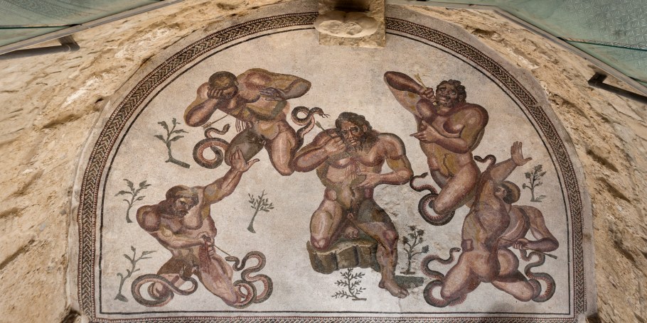 Вилла Казале Сицилия мозаики