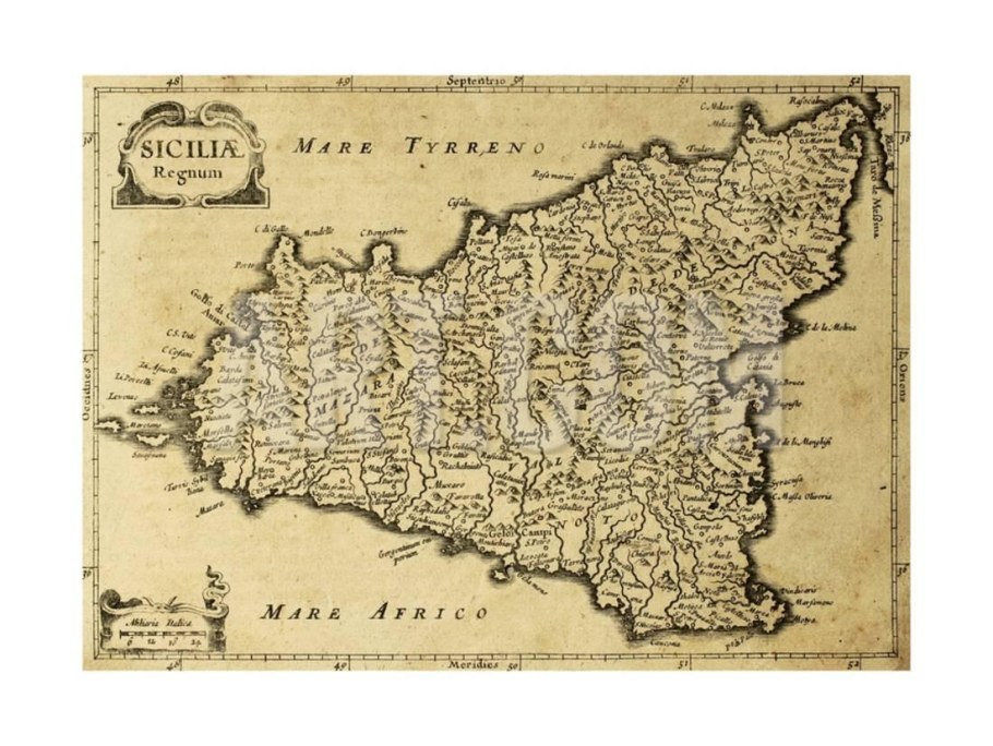 Старинные карты Сицилии