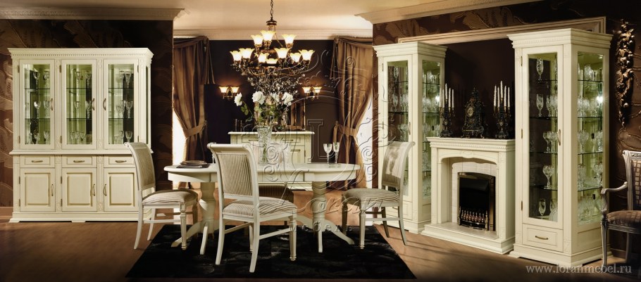 Гостиная Верди Люкс слоновая кость