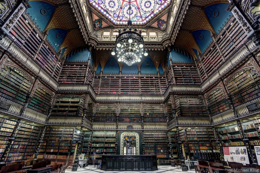 Королевский португальский читальный зал Рио-де-Жанейро Бразилия