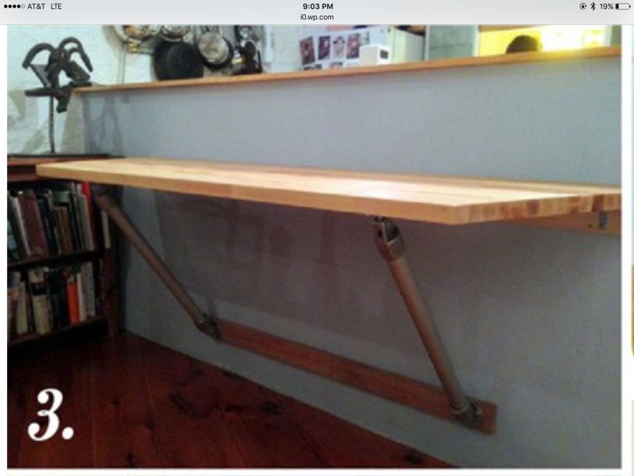 Откидной стол длинный