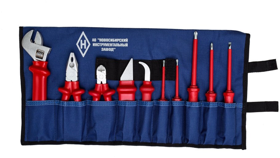 Набор диэлектрических инструментов в сумке 10 предметов 1000в низ 50113313