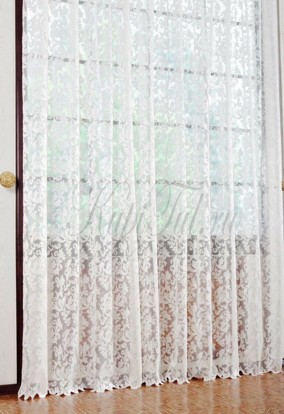 Тюль кухонная жаккард