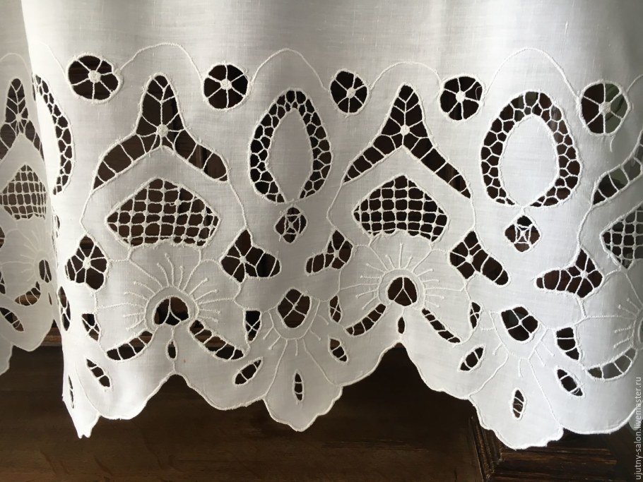 Ришелье вышивка Подзоры