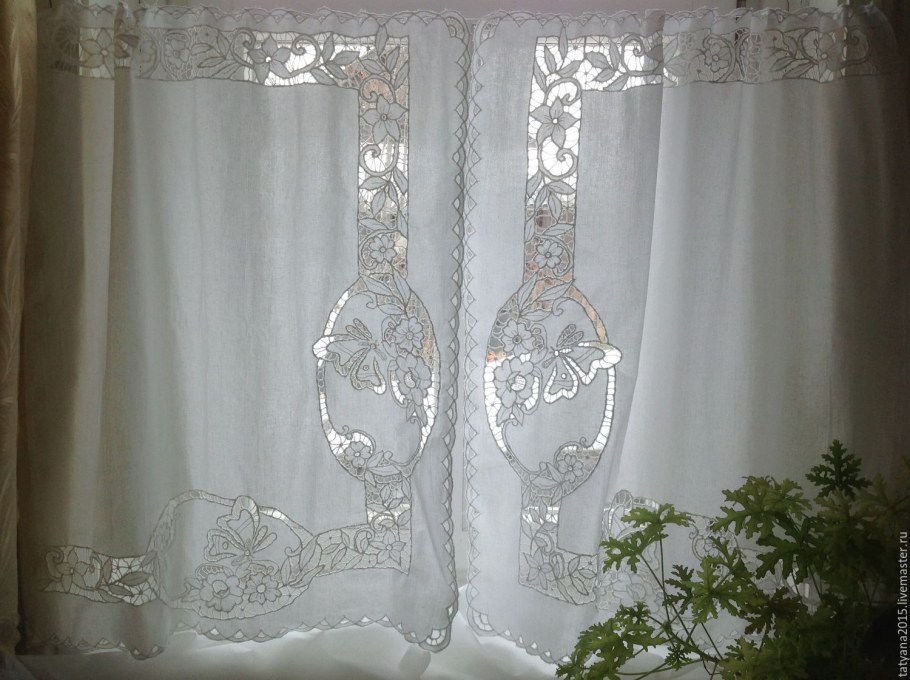 Деревенские занавески Ришелье