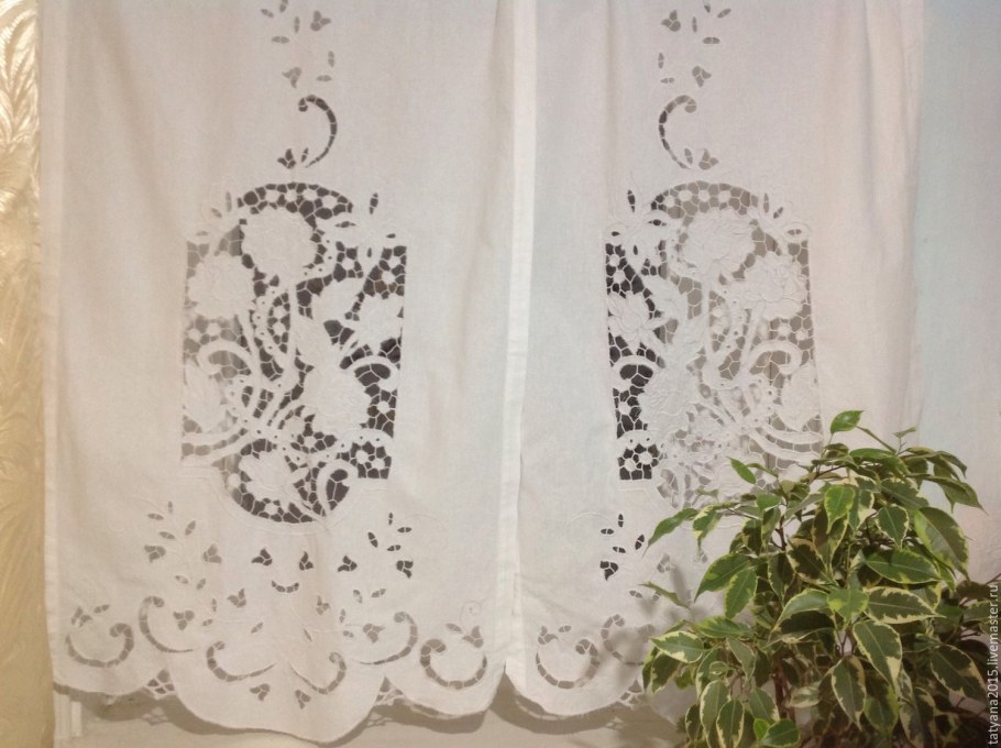 Занавески Ришелье деревенский стиль