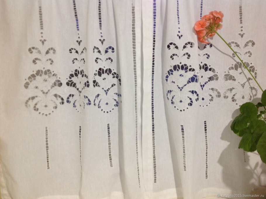 Строченые занавески Ришелье