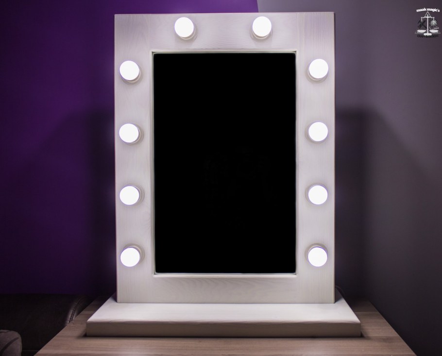 Зеркало гримерное l611 (белое)