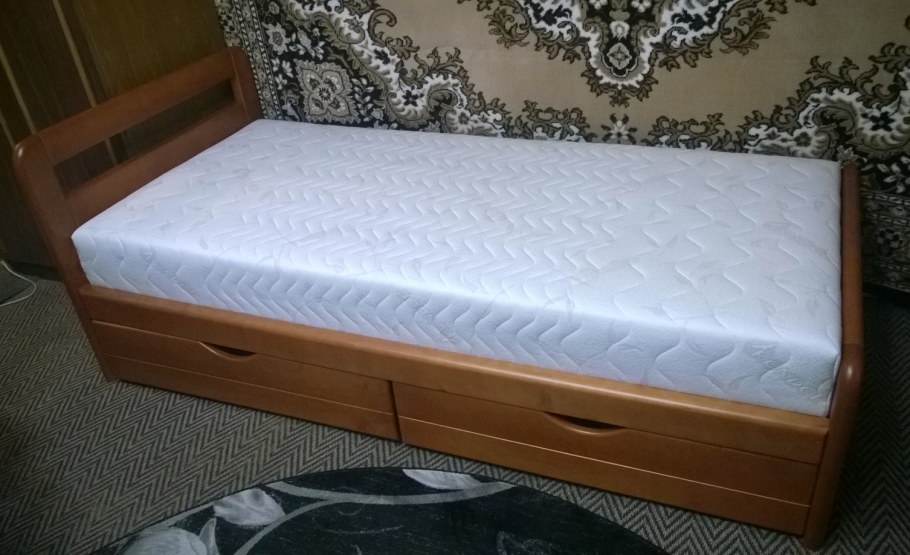 Одноместные кровати с матрасом эконом