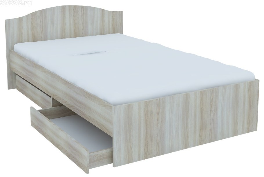 Кровать комфорт-s м7 140*200 Доминик New шимо светлый