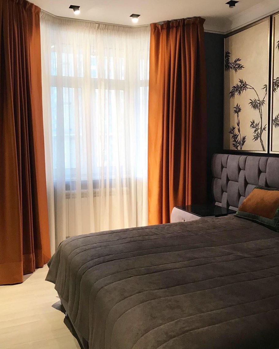 Тюль и шторы в спальню