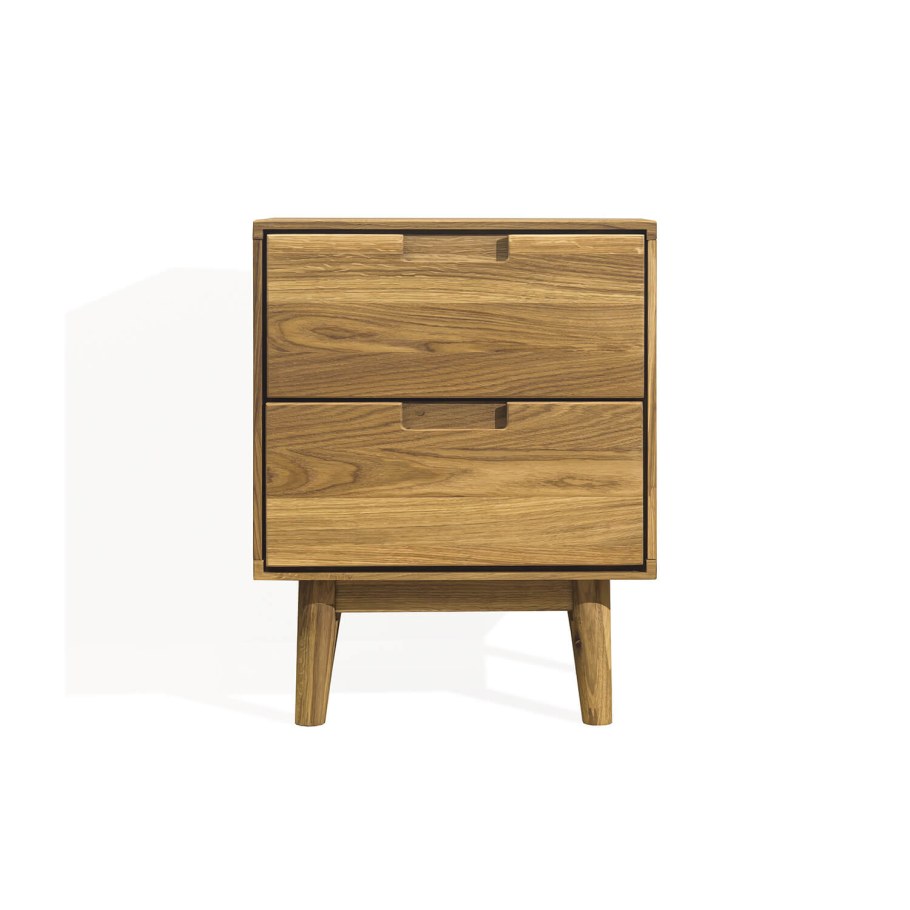 Тумба прикроватная из массива дуба «Сканди