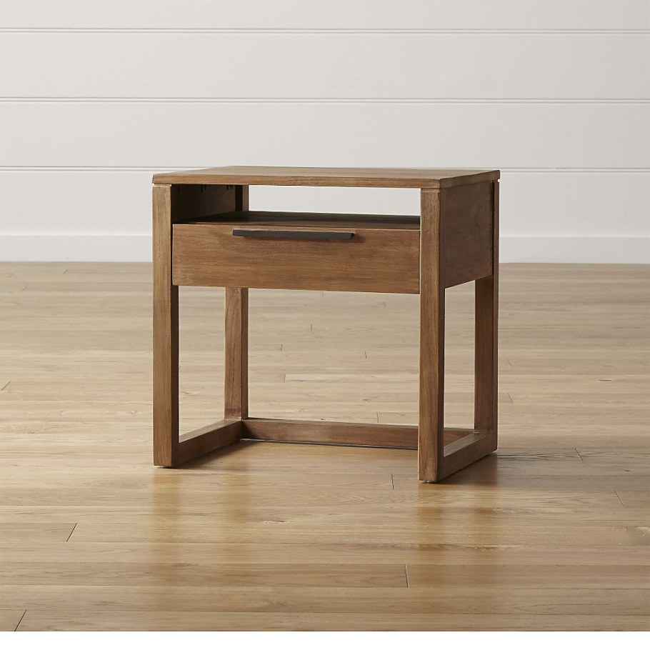 Crate and Barrel Anaise Cane Nightstand