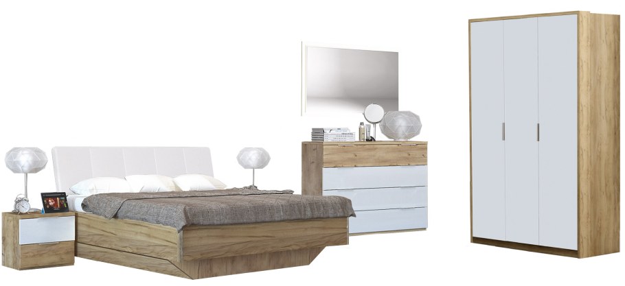 Спальня Тоскано дуб крвфтбелоснежный Интердизайн