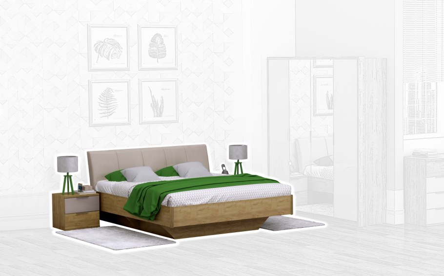 Интердизайн спальня капучино