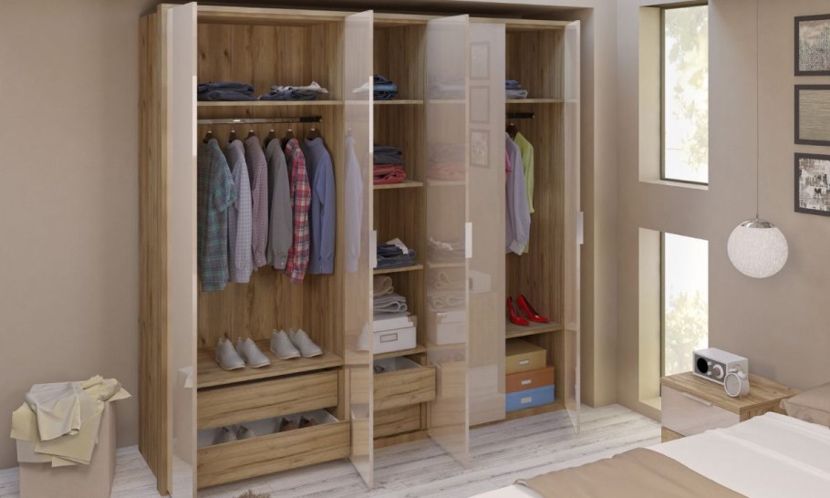 Шкаф Тоскано дуб крафт/капучино