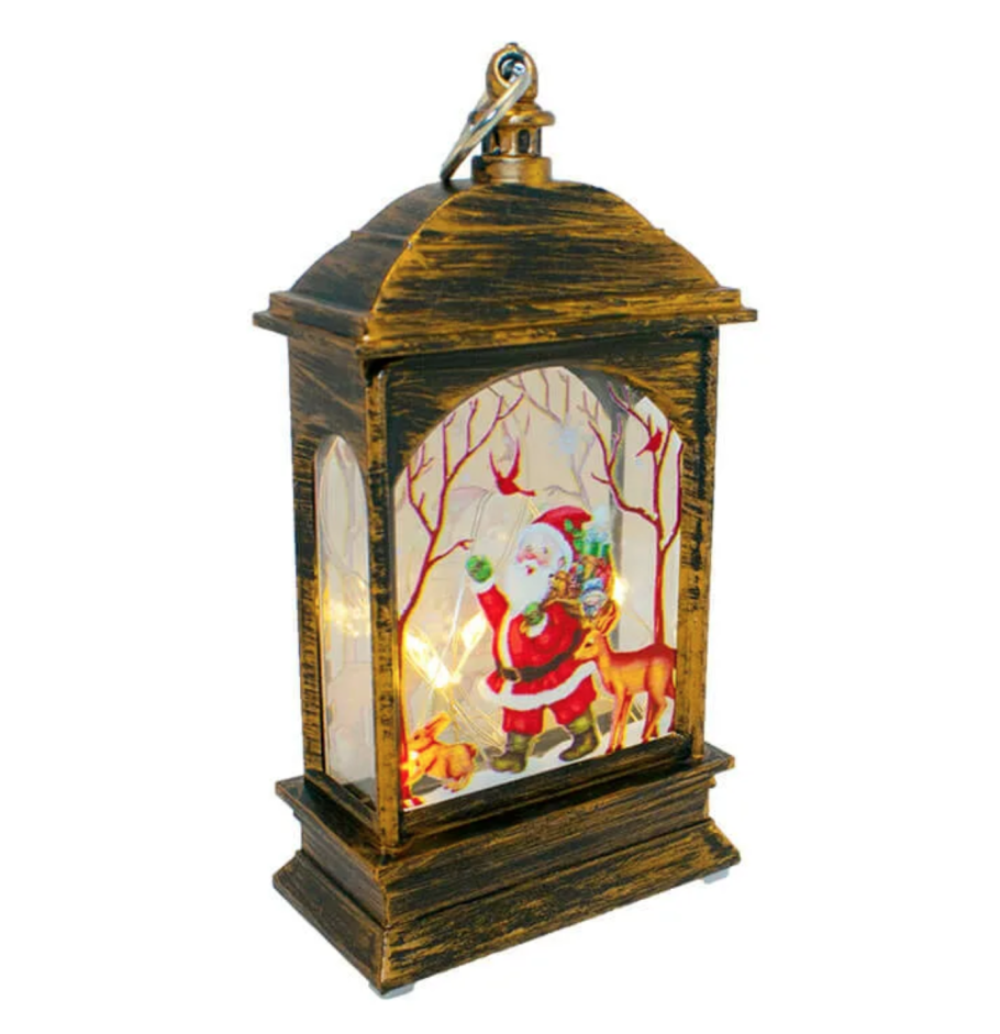 Новогодний светильник с дедом Морозом