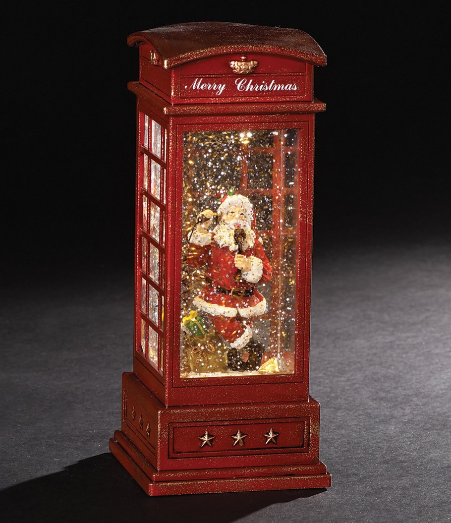 Светильник новогодний телефонная будка