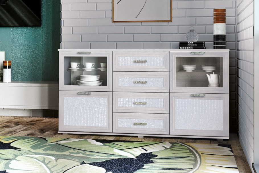 Комод Анкор экокожа светлый