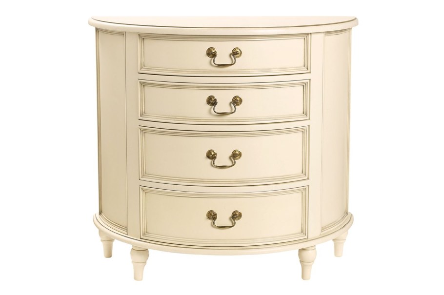 Комод Бианко Верона радиусный