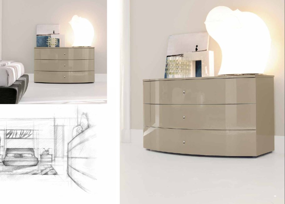 Комод с округлыми углами