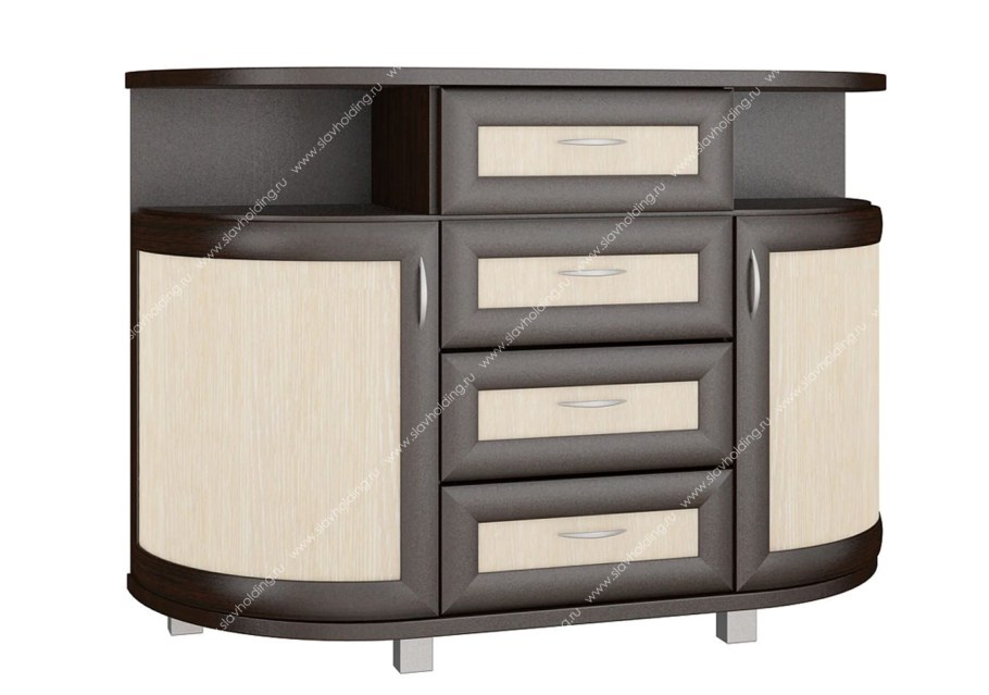 Угловой комод венге