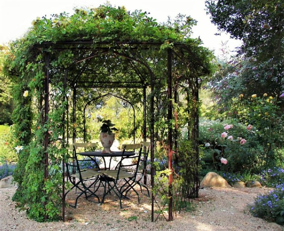 Пергола арка увитая растениями