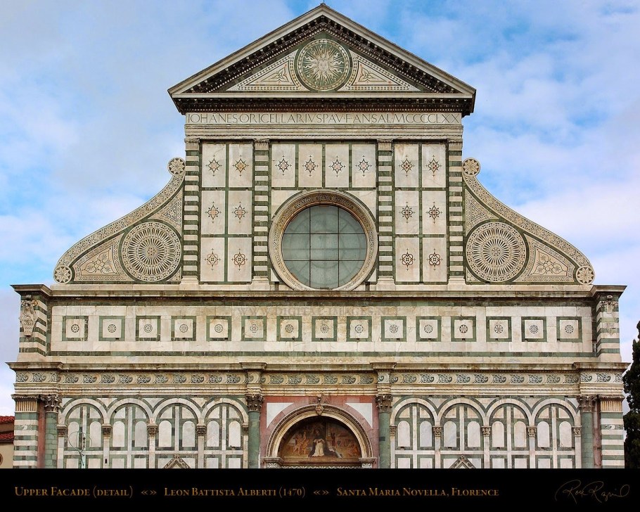 Леон Баттиста Альберти фасад церкви Санта Мария новелла