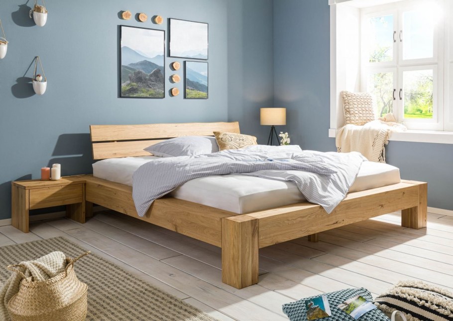 Кровать из массива дуба Paula 160x200 cm Aatrium